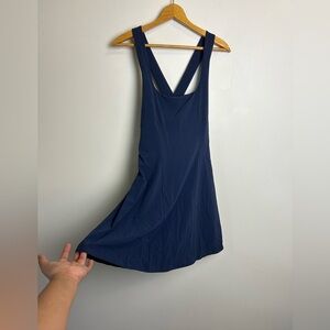 NWT Outdoor Voices Swimming Suit Dress Navy Blue Size M
